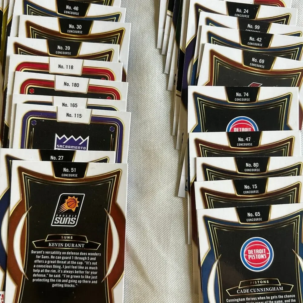 Lot of 107 2024-25 panini select basketball sports cards